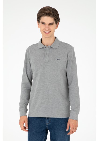 U.S. Polo Assn.  Erkek Gri Melanj Sweatshirt 50295169-VR086