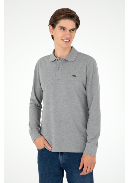 U.S. Polo Assn.  Erkek Gri Melanj Sweatshirt 50295169-VR086