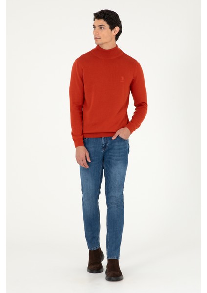 Erkek Kiremit Kazak /Triko 50288887-VR031 fırsatları