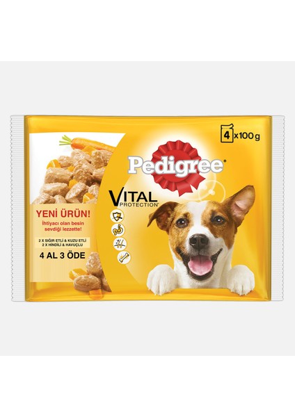 400GR Köpek Yaş Mama 4X100GR