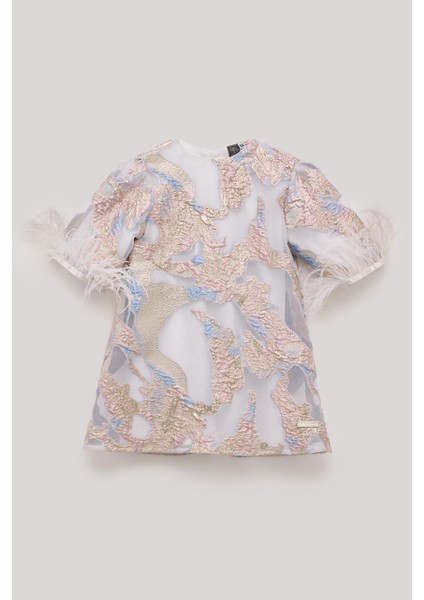 Bg Store Kız Çocuk Desenli Elbise