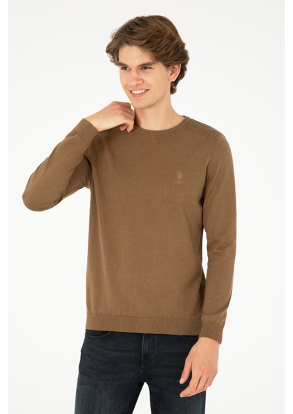 Erkek Haki Melanj Kazak /Triko 50288888-VR125