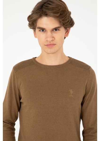 Erkek Haki Melanj Kazak /Triko 50288888-VR125 fiyatları