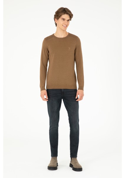 Erkek Haki Melanj Kazak /Triko 50288888-VR125 fırsatları