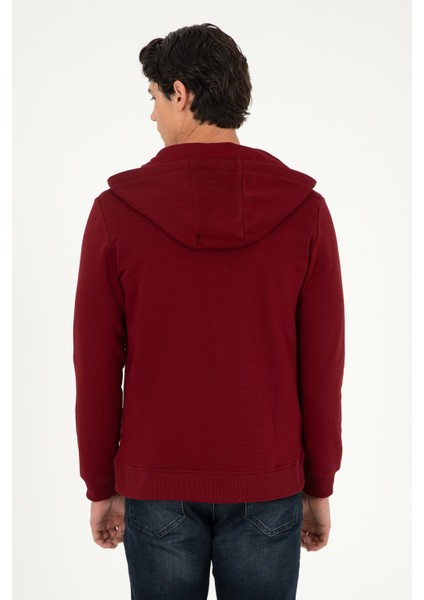 U.s. Polo Assn. Erkek Bordo Sweatshirt 50289028-VR014