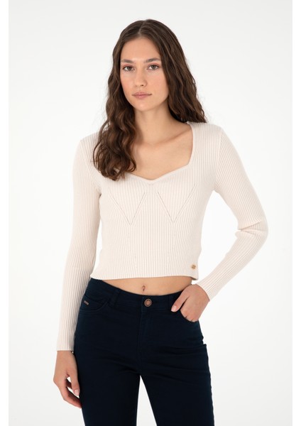 Kadın Krem Kazak /Triko 50293163-VR071 modelleri