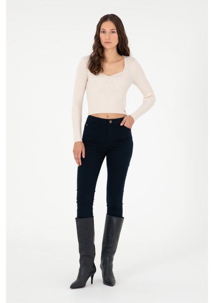 Kadın Krem Kazak /Triko 50293163-VR071 fırsatları