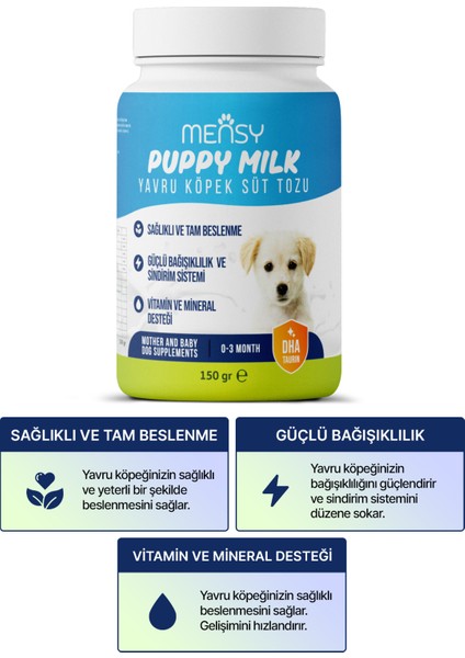 Yavru Köpek Süt Tozu (Hamile ve Yavru Köpekler Için) 150 gr