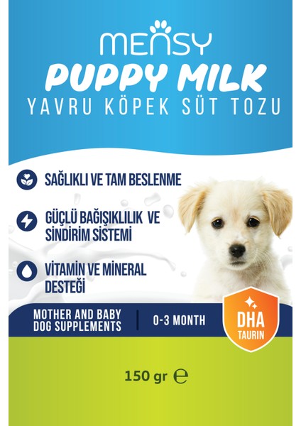 Yavru Köpek Süt Tozu (Hamile ve Yavru Köpekler Için) 150 gr