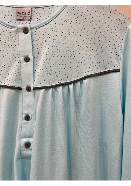 Pamuk Dört Mevsim Giyilebilir Uzun Kollu Büyük Beden Kadın Pijama Takım 14639 fiyatları
