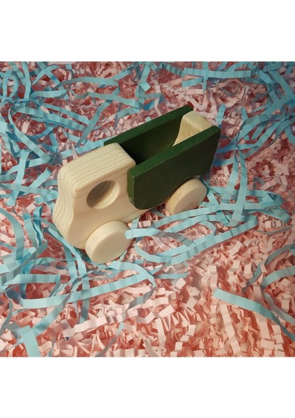 El Yapımı Ahşap Oyuncak Tekerlekli Kamyon Çevre Dostu fiyatları