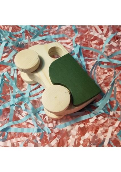 El Yapımı Ahşap Oyuncak Tekerlekli Kamyon Çevre Dostu modelleri