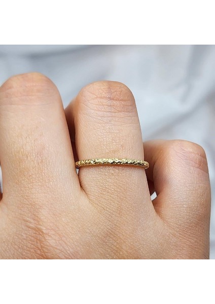Gümüş Yüzük - Dövülü Model İnce Zarif Tasarım 925 Ayar Gümüş Alyans fiyatları