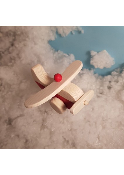 El Yapımı Ahşap Oyuncak Uçak, Eğitici, Kreatif, Vintage ve Doğal ve Güvenli Ahşap Bebek Oyuncak fiyatları