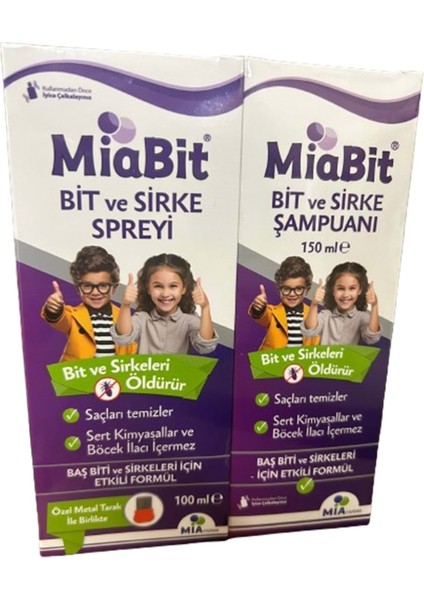 Sprey 100 ml + Şampuan 150 ml - Çelik Tarak Hediyeli