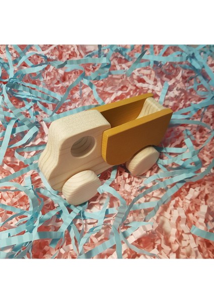 El Yapımı Ahşap Oyuncak Tekerlekli Kamyon Çevre Dostu, Eğitici,doğal Ahşap, Montessori,+3 Yaş modelleri