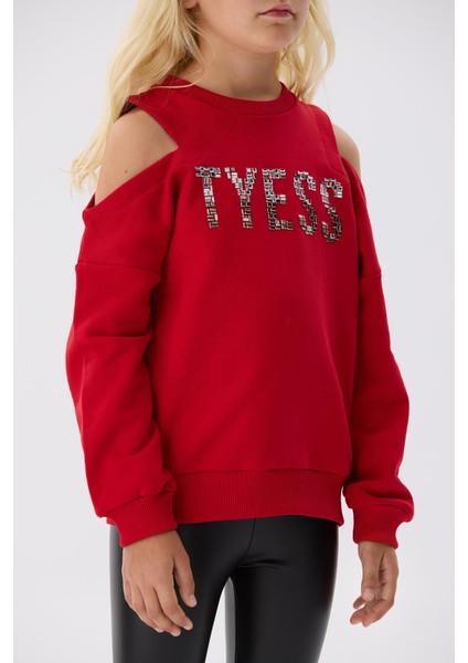 Bg Store Kız Çocuk Kırmızı Sweatshirt modelleri