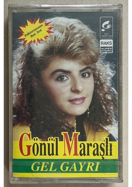 Gönül Maraşlı Gel Gayrı Kaset (Jelatininde Sıfır Orjnal Dönem Kağıt Baskı Kaset)