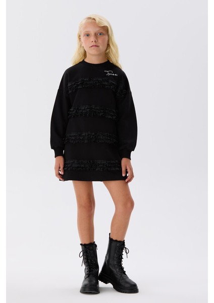 Bg Store Kız Çocuk Siyah Elbise