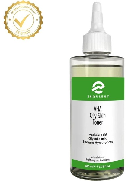 Aha Oily Skin Toner - Yağlı Ciltler İçin Aha İçeren, Akne Önleyici Tonik 200 ml