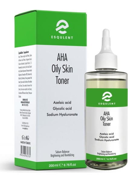 Aha Oily Skin Toner - Yağlı Ciltler İçin Aha İçeren, Akne Önleyici Tonik 200 ml fiyatları