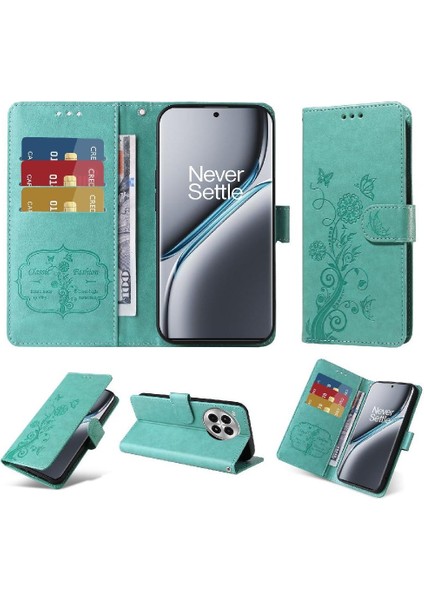 Oneplus Ace 3 Pro Flip Çiçek Deri Kart Yuvaları Için Flip Case (Yurt Dışından)
