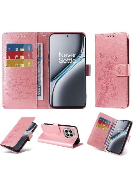 Oneplus Ace 3 Pro Flip Çiçek Deri Kart Yuvaları Için Flip Case (Yurt Dışından)