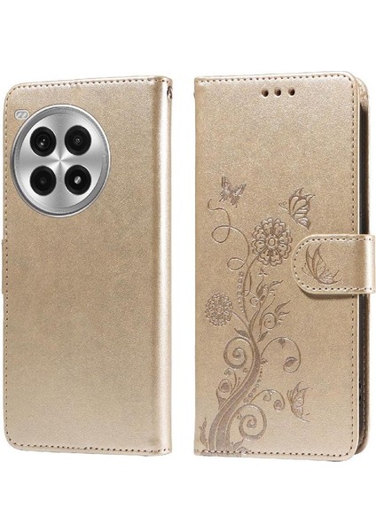 Oneplus Ace 3 Pro Flip Çiçek Deri Kart Yuvaları Için Flip Case (Yurt Dışından)