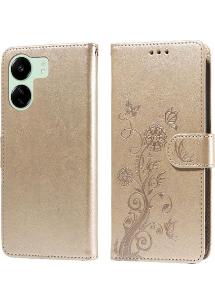 Xiaomi Redmi Için Flip Case Xiaomi 4g Cardyuvaları Flip Deri Çiçek (Yurt Dışından)