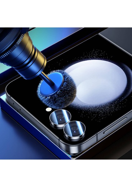 Galaxy Z Flip 6 Uyumlu King Kong Kamera Lens Koruyucu Gümüş modelleri