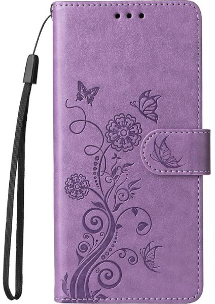 Xiaomi Redmi A1 Artı Kart Yuvaları Deri Çiçek Flip Case (Yurt Dışından)