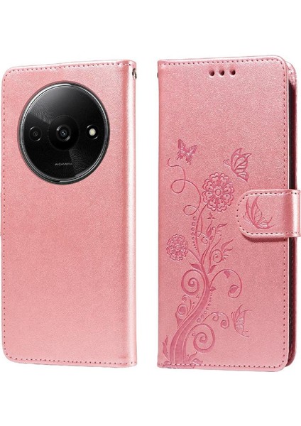 Xiaomi Redmi A3 Için Flip Case 4g Çiçek Çevirme Deri Cardyuvaları (Yurt Dışından)