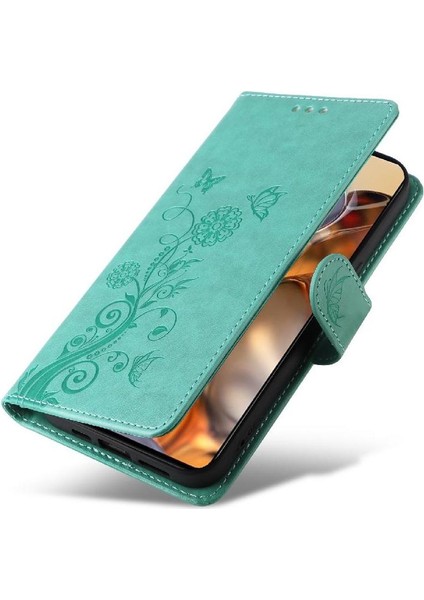 Xiaomi 11T/11T Pro Çiçek Flip Deri Kart Yuvaları Için Flip Case (Yurt Dışından)