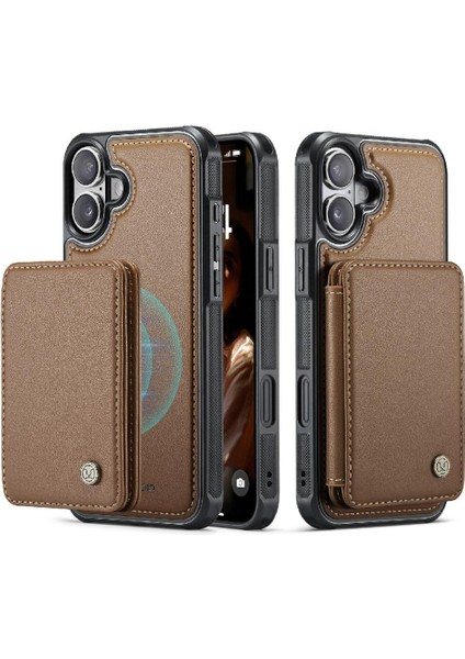 IPhone 16 Için Kılıf Artı Ayrılabilir Cüzdan Rfıd Engelleme 2 In 1 Manyetik (Yurt Dışından)