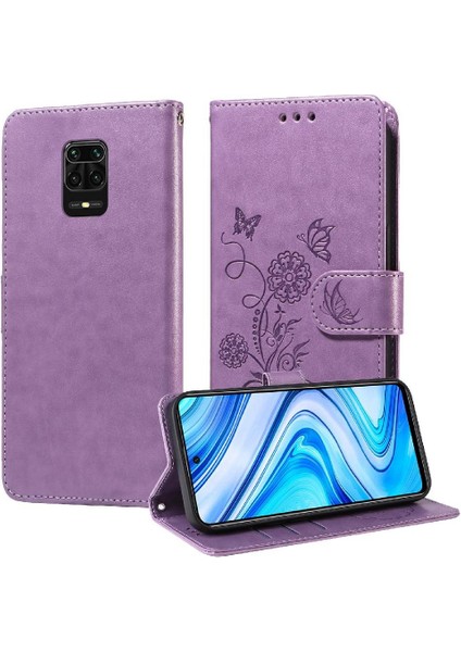 Xiaomi Redmi Not 9 Için Flip Case Pro 4g Çiçek Cardyuvaları Flip Deri (Yurt Dışından)