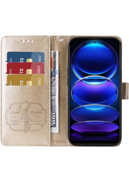 Xiaomi Redmi Not 12 Için Flip Case 5g Çiçek Cardyuvaları Flip Deri (Yurt Dışından) indirimleri