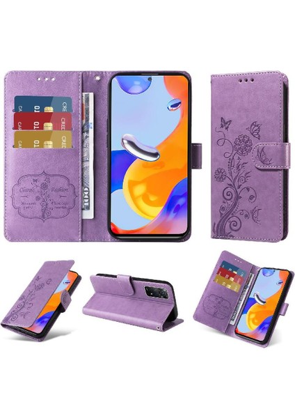 Xiaomi Redmi Not 11 Pro 4g Için Flip Case/5g Deri Çevirme Çiçek Cardyuvaları (Yurt Dışından)