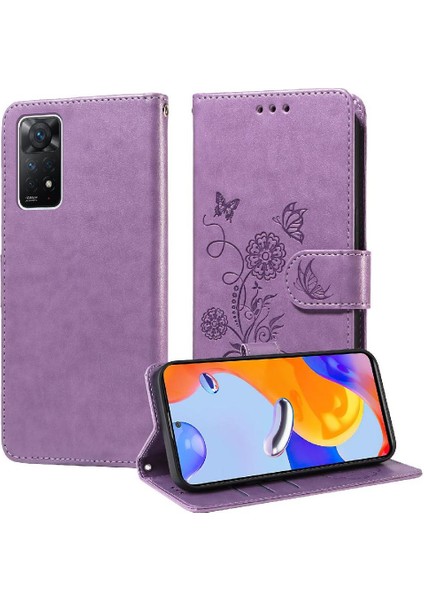 Xiaomi Redmi Not 11 Pro 4g Için Flip Case/5g Deri Çevirme Çiçek Cardyuvaları (Yurt Dışından)