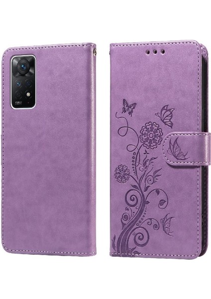 Xiaomi Redmi Not 11 Pro 4g Için Flip Case/5g Deri Çevirme Çiçek Cardyuvaları (Yurt Dışından)