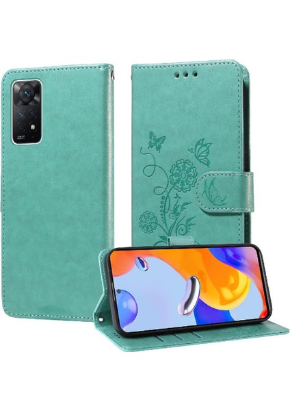 Xiaomi Redmi Not 11 Pro 4g Için Flip Case/5g Deri Çevirme Çiçek Cardyuvaları (Yurt Dışından)