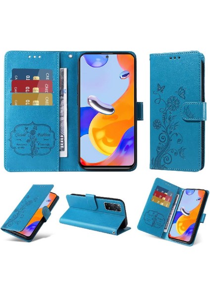 Xiaomi Redmi Not 12 Için Flip Case Pro 4g Çiçek Cardyuvaları Flip Deri (Yurt Dışından)