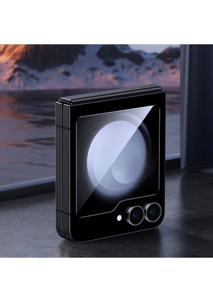 Galaxy Z Flip 6 Uyumlu Glass Warrior Hd Cam Ekran Koruyucu Uygulama Aparatlı
