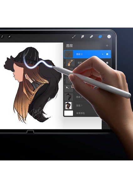 Apple iPad Air 11 2024 Uyumlu Ekran Koruyucu WI-GQ003 Ivista Serisi Hd Temperli Cam Ekran Koruyucu