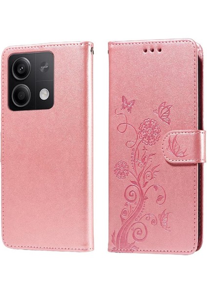Xiaomi Redmi Not 13 Için Flip Case 5g Çiçek Cardyuvaları Flip Deri (Yurt Dışından)