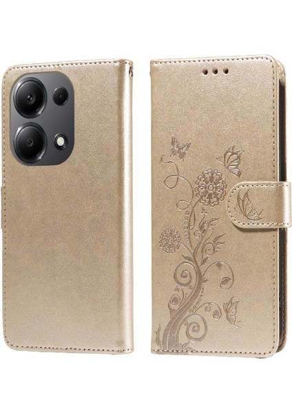 Xiaomi Redmi Not Için Flip Case 13 Pro 4g Çiçek Deri Cardyuvaları Çevirin (Yurt Dışından) modelleri