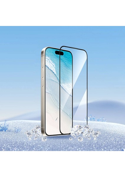 Apple iPhone 16 Pro Uyumlu GT-017 Safir Kaplama Temperli Cam Ekran Koruyucu