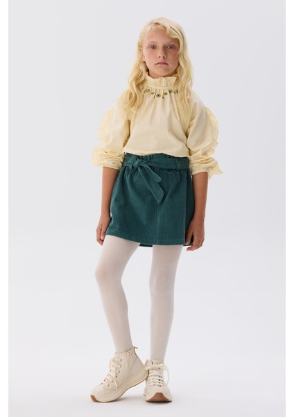 Bg Store Kız Çocuk Yeşil Etek