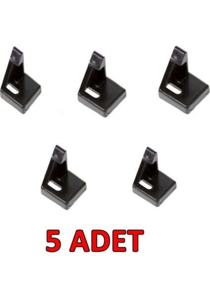 Tekno Trust Siyah P1200 Pratik Süpürge Tırnağı 5 Adet