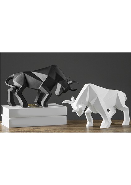 Iskandinav Reçine El Sanatları Geometrik Yaratıcı Boğa Güreşi Dekorasyon, Siyah (Yurt Dışından) fiyatları