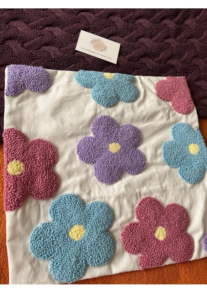 Isimli Bebek Takı Yastığı Dekoratif Yastık Kılıfı Punch Nakışlı Içi DOLGUSUZ-35X35